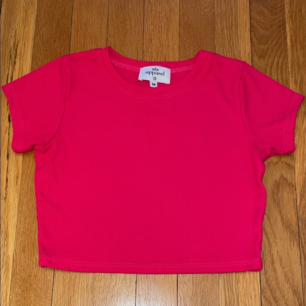 SLS Apparel Kids Hot Pink Tee NWOT